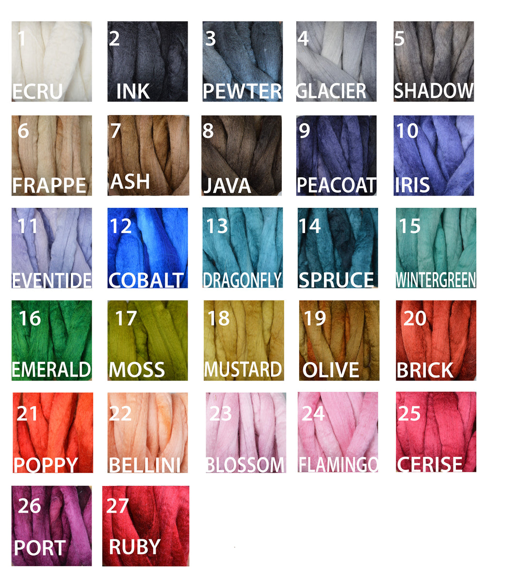 Merino Wool Color Samples